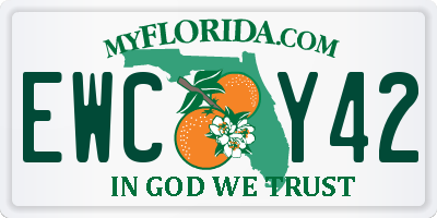 FL license plate EWCY42