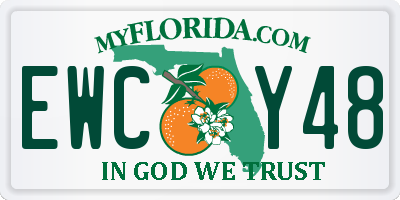 FL license plate EWCY48