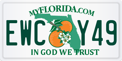FL license plate EWCY49