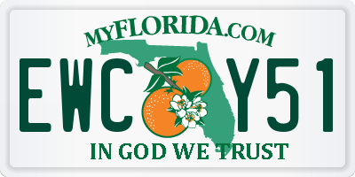 FL license plate EWCY51