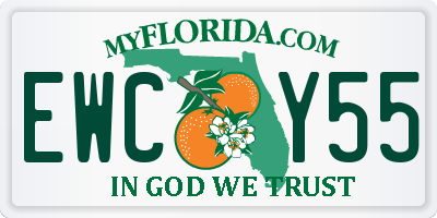 FL license plate EWCY55