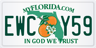 FL license plate EWCY59