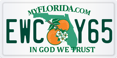 FL license plate EWCY65