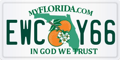 FL license plate EWCY66