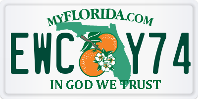 FL license plate EWCY74