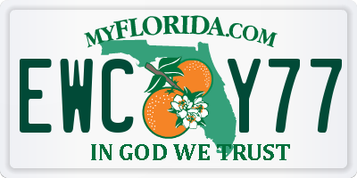 FL license plate EWCY77