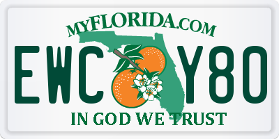 FL license plate EWCY80