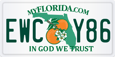 FL license plate EWCY86