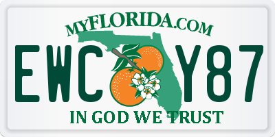 FL license plate EWCY87