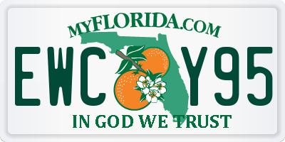FL license plate EWCY95