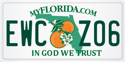 FL license plate EWCZ06