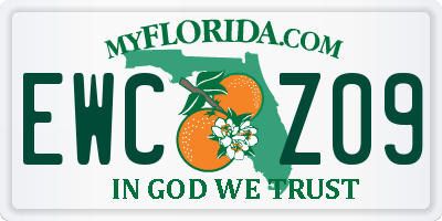 FL license plate EWCZ09