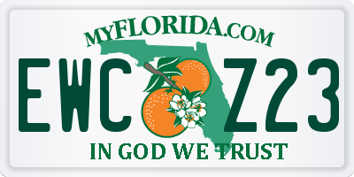 FL license plate EWCZ23