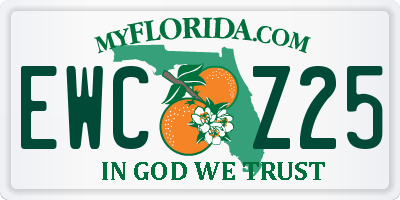 FL license plate EWCZ25