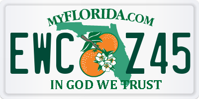 FL license plate EWCZ45