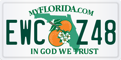 FL license plate EWCZ48