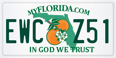 FL license plate EWCZ51