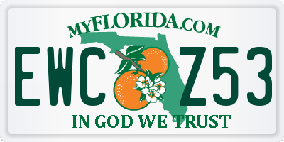 FL license plate EWCZ53