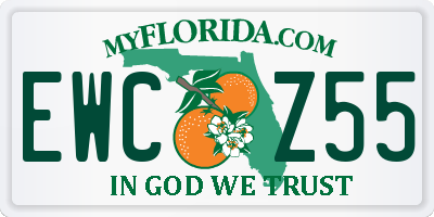 FL license plate EWCZ55