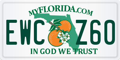 FL license plate EWCZ60