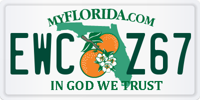 FL license plate EWCZ67
