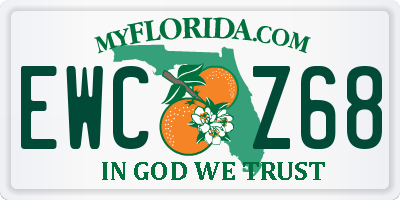 FL license plate EWCZ68