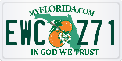 FL license plate EWCZ71