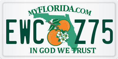 FL license plate EWCZ75