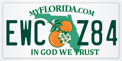 FL license plate EWCZ84