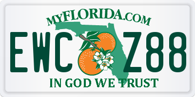 FL license plate EWCZ88