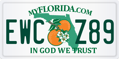 FL license plate EWCZ89