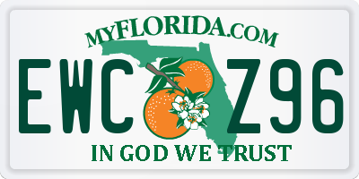 FL license plate EWCZ96
