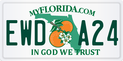 FL license plate EWDA24