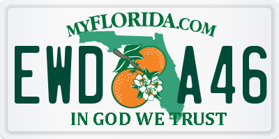 FL license plate EWDA46