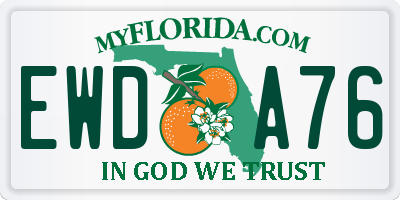 FL license plate EWDA76