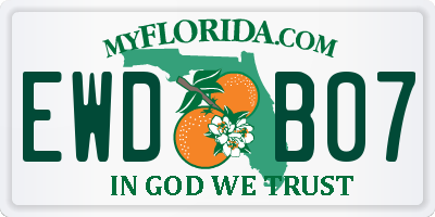 FL license plate EWDB07