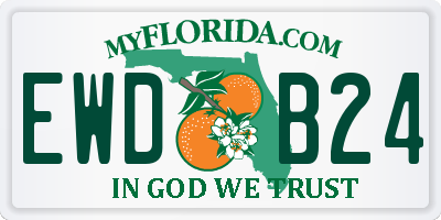FL license plate EWDB24