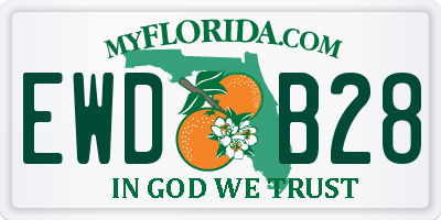 FL license plate EWDB28