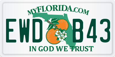 FL license plate EWDB43