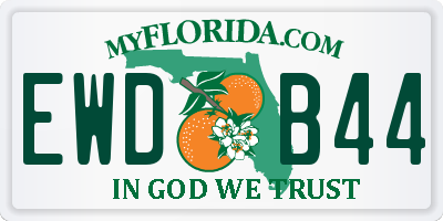 FL license plate EWDB44