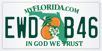 FL license plate EWDB46