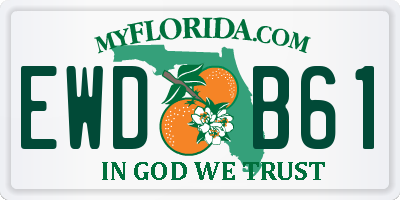FL license plate EWDB61