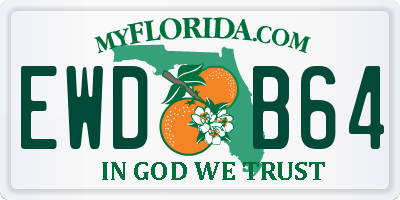 FL license plate EWDB64