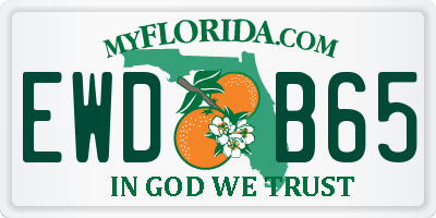 FL license plate EWDB65