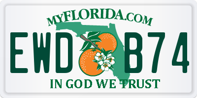 FL license plate EWDB74