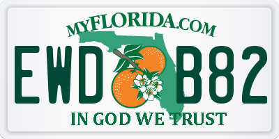 FL license plate EWDB82