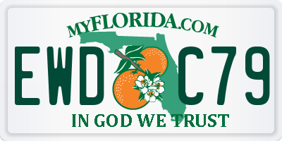 FL license plate EWDC79