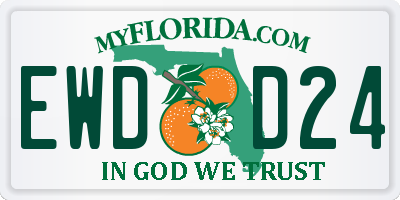 FL license plate EWDD24