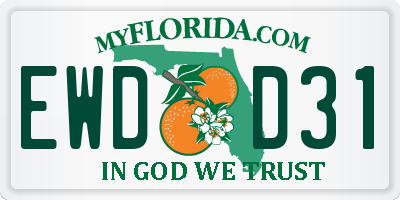 FL license plate EWDD31
