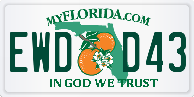 FL license plate EWDD43